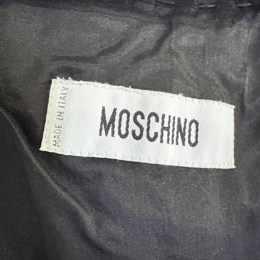 Moschino Women's Black Sleeveless Detailed Stitching Design Mini Dress Size S - Picture 5 of 8